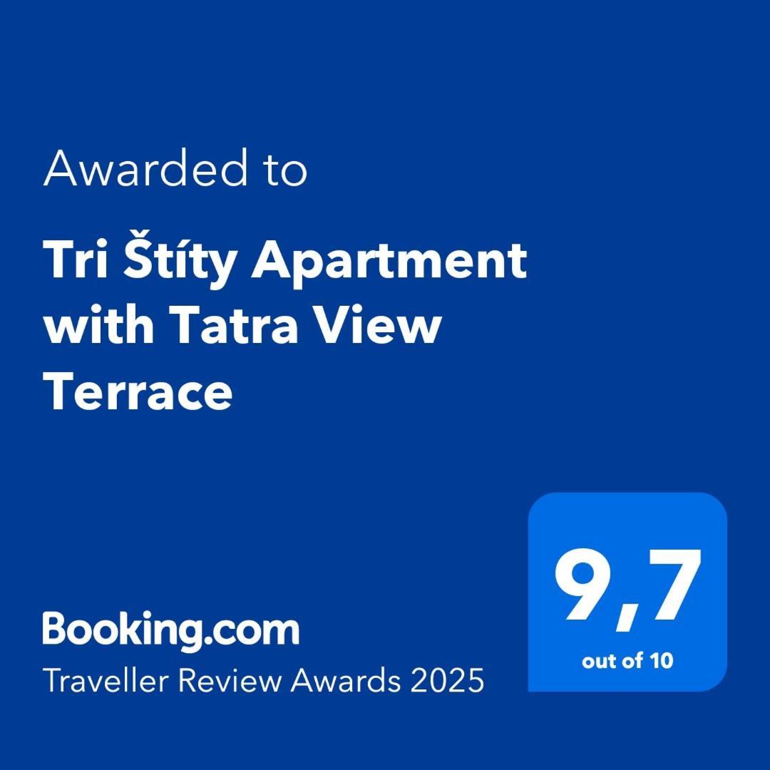Tri Stity Apartment With Tatra View Terrace เวลคา ลอมนิตซา ภายนอก รูปภาพ
